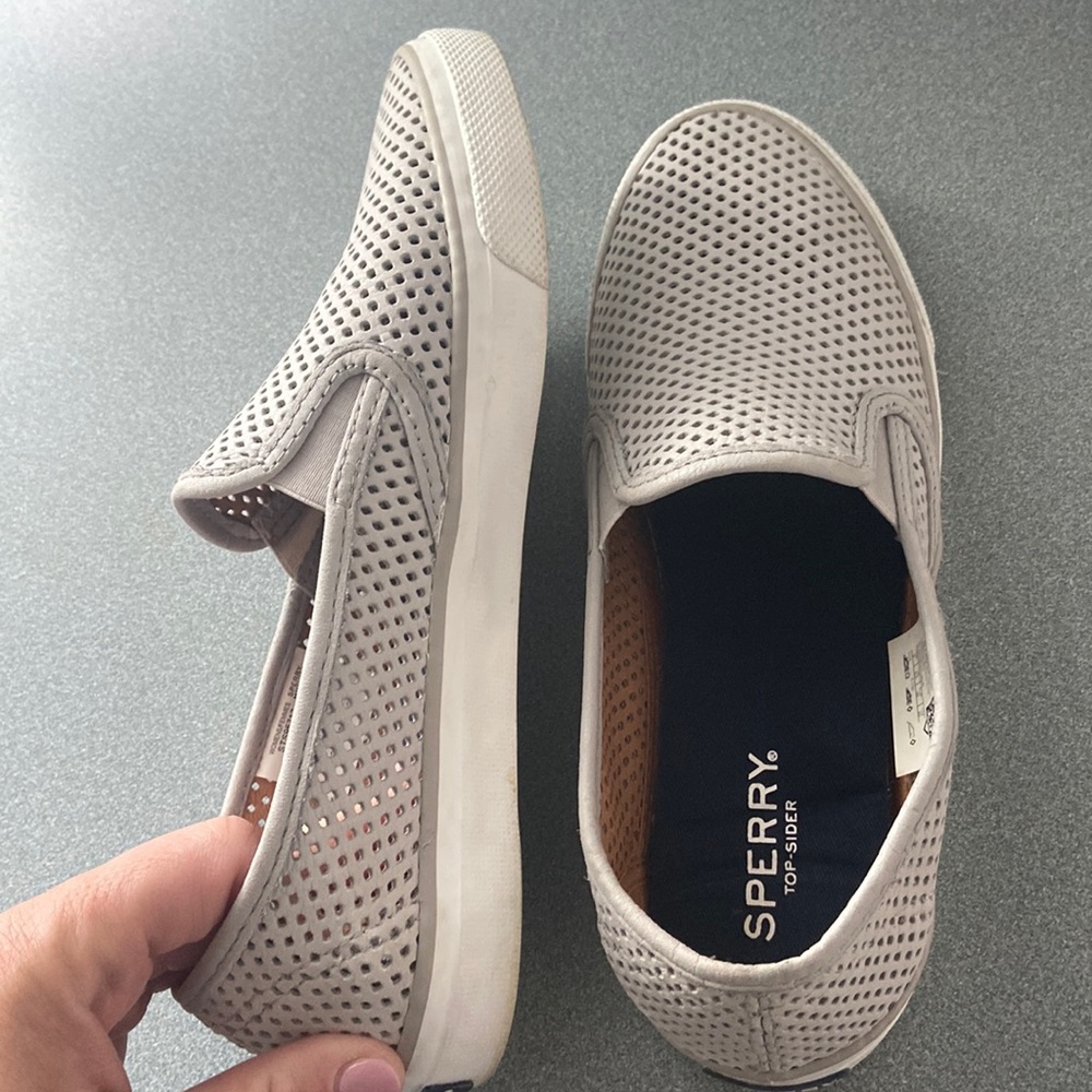 Top sider speedy memory foam light gray